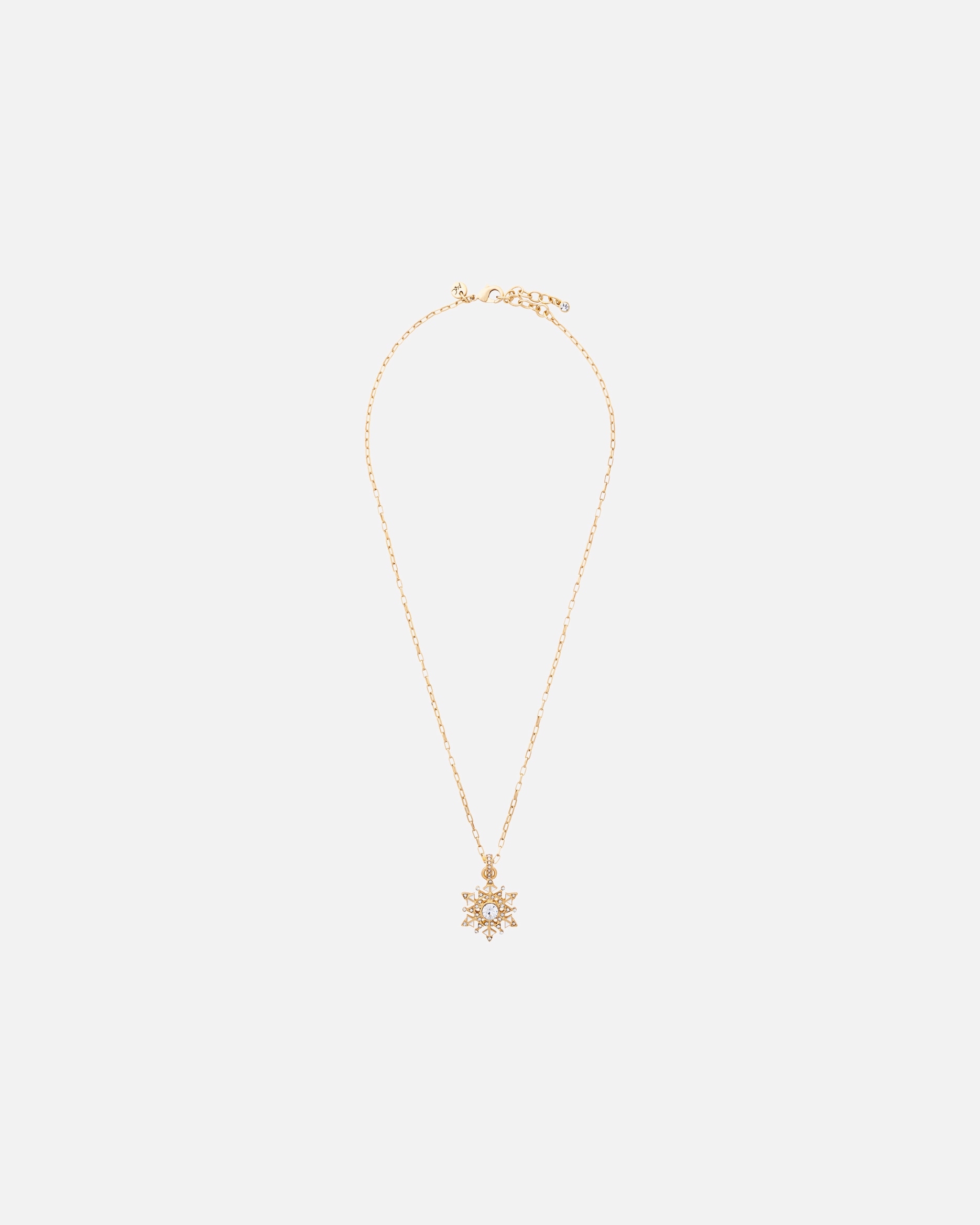 Halskette für Weiblich A&C Oslo – Nordic Design Jewellery Default Brand Line Kette Mit Anhänger 'Snowflake' gold