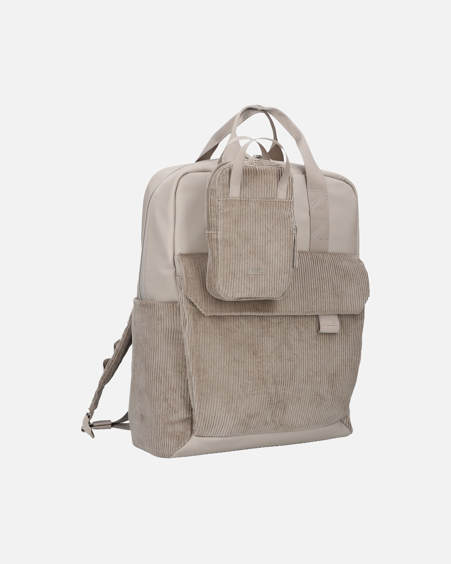 Rucksack für Unisex ZWEI Rucksack Lou LUR160 Cord-Mocca