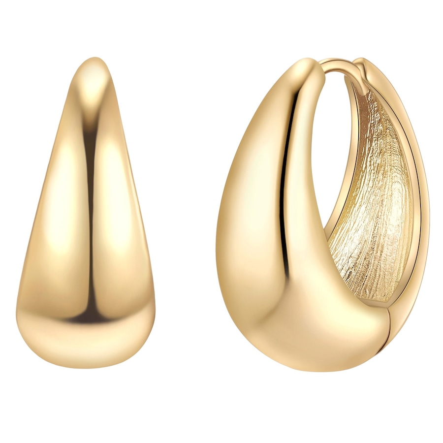 Yokoamii Creolen aus Metall-Legierung in gelbgold 24,7 mm Damen