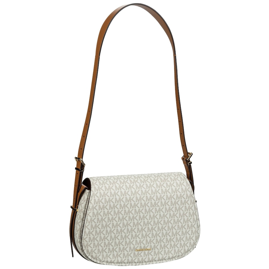 Michael Kors Schultertasche Lydia MD Flap MK SIG Vanilla/Acorn Nude Damen