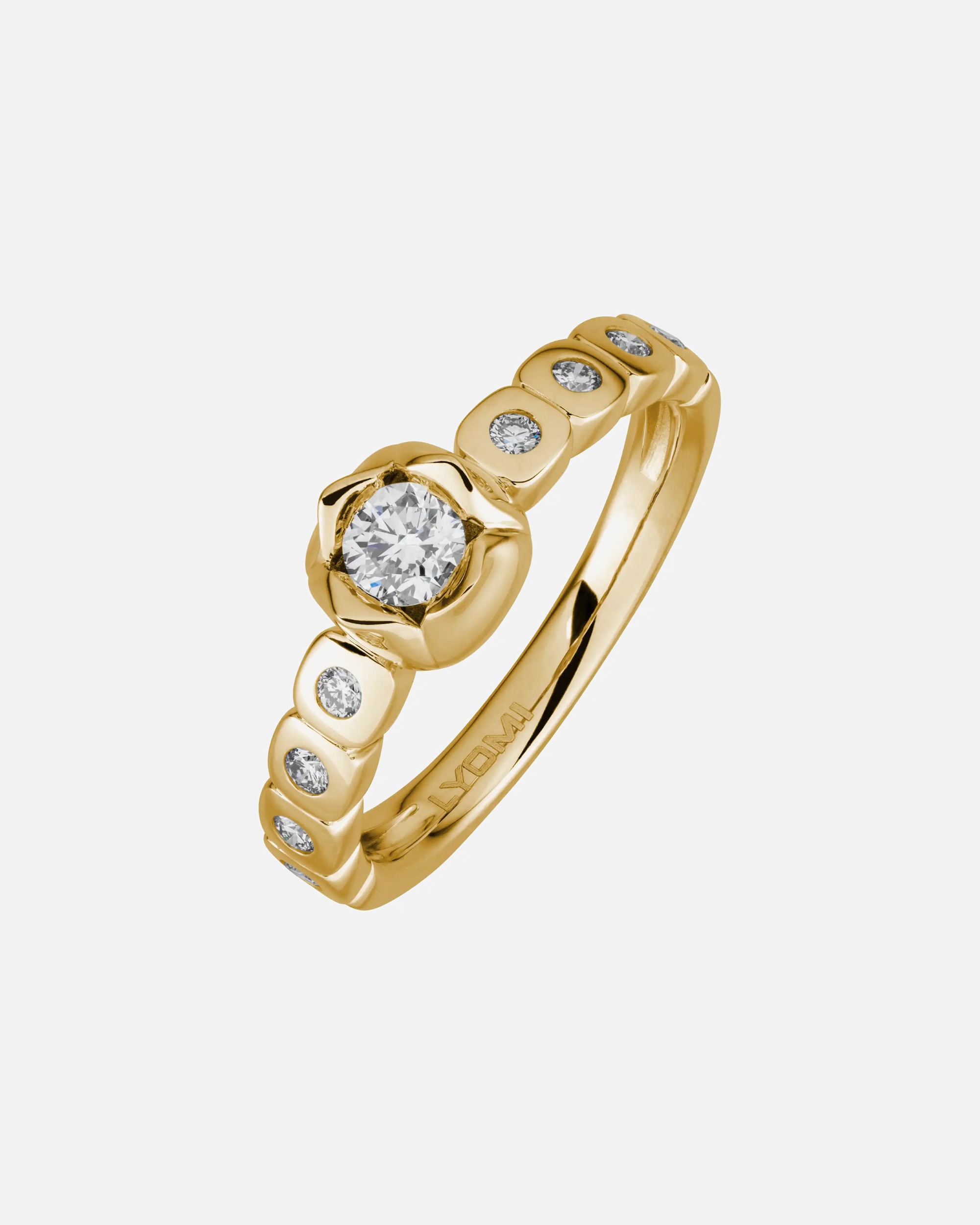 Ring für Weiblich Lyomi Default Brand Line Ring 585/- Gold Diamant Lab Grown weiß 0,41ct. 052 (16,6)