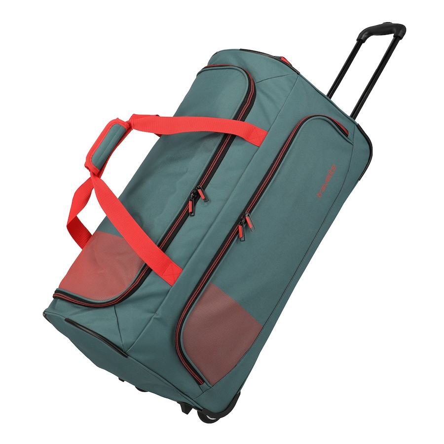 Travelite Basics 2 Rollen Reisetasche 71 cm grün-orange Orange Damen