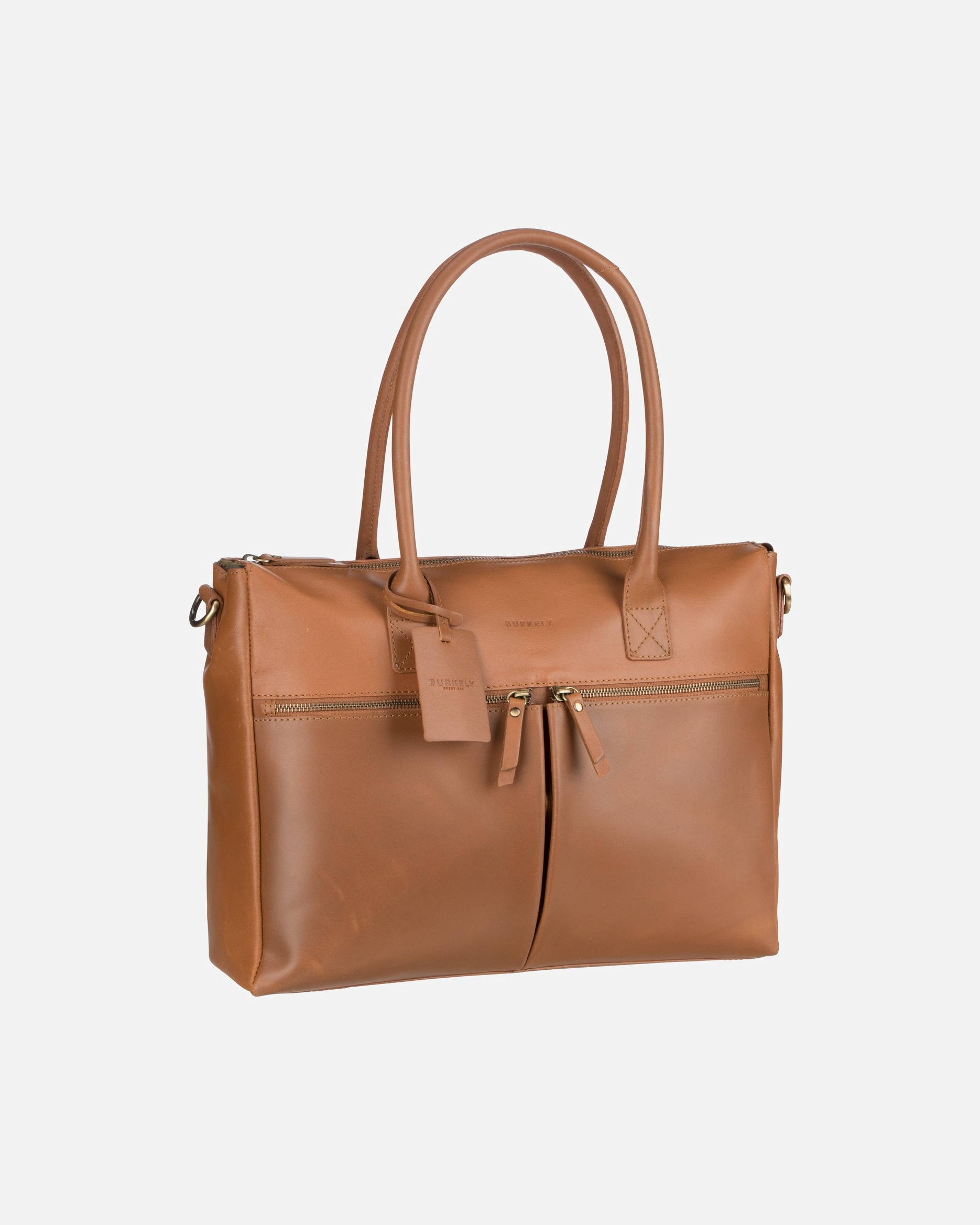 Umhängetasche für Weiblich Burkely Aktentasche Vintage Valerie Laptopbag 15'' Cognac