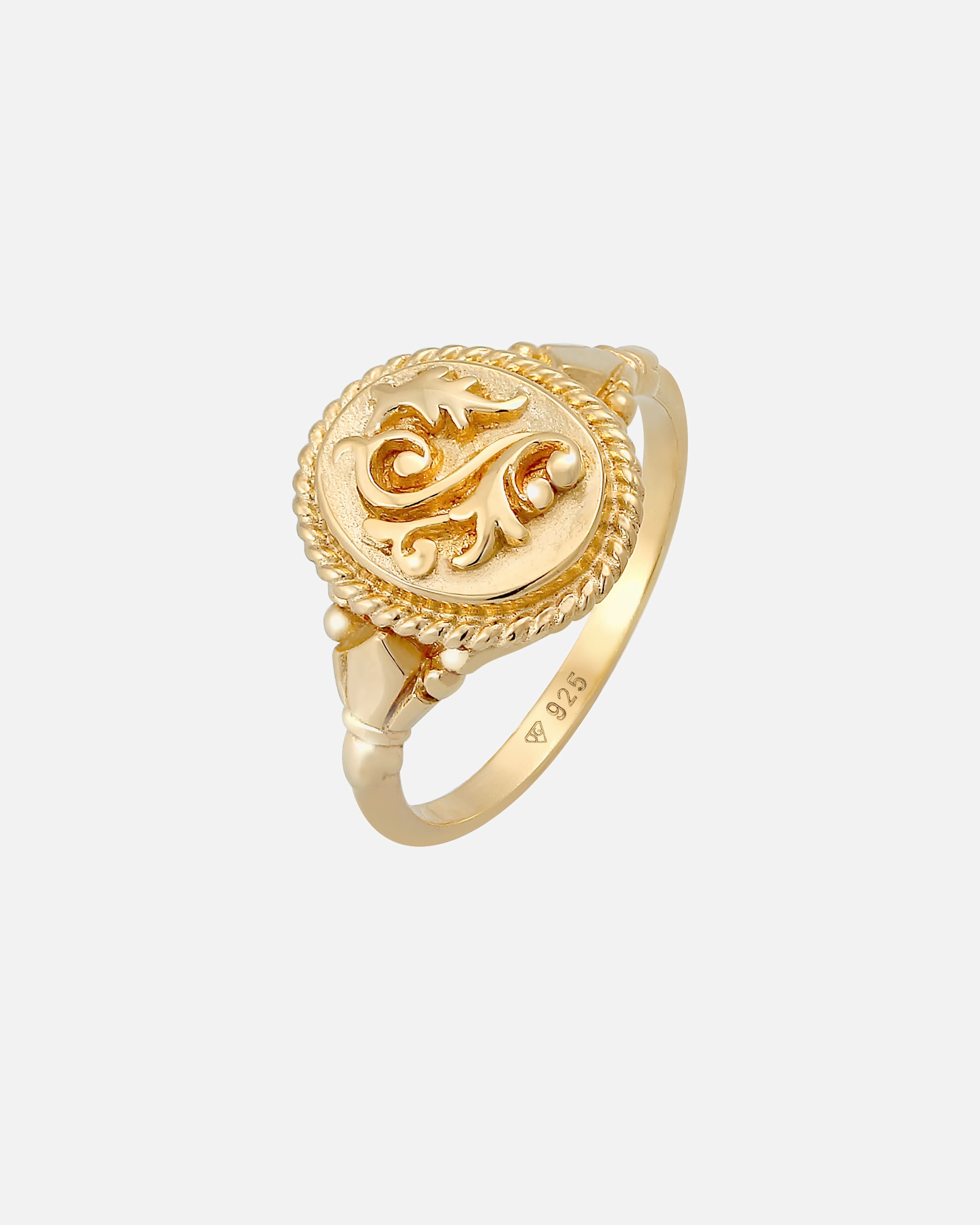 Ring für Weiblich Elli Vintage Ornament Design 925 Sterling Silber 52