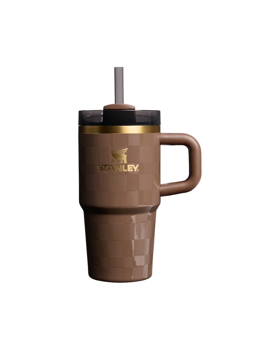 Stanley Thermobecher - 0,6L THE QUENCHER H2.0 FLOWSTATE TUMBLER Espresso Check Coral