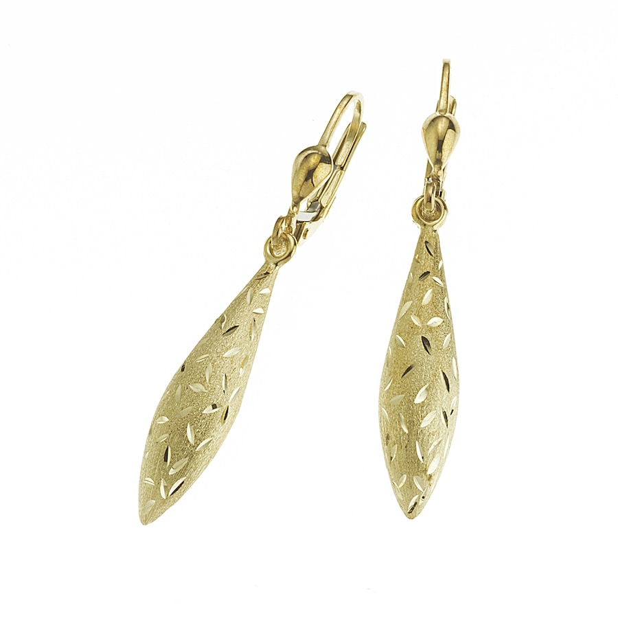 Fascination by Ellen K. Ohrringe 333/- Gold ohne gelb vergoldet Damen