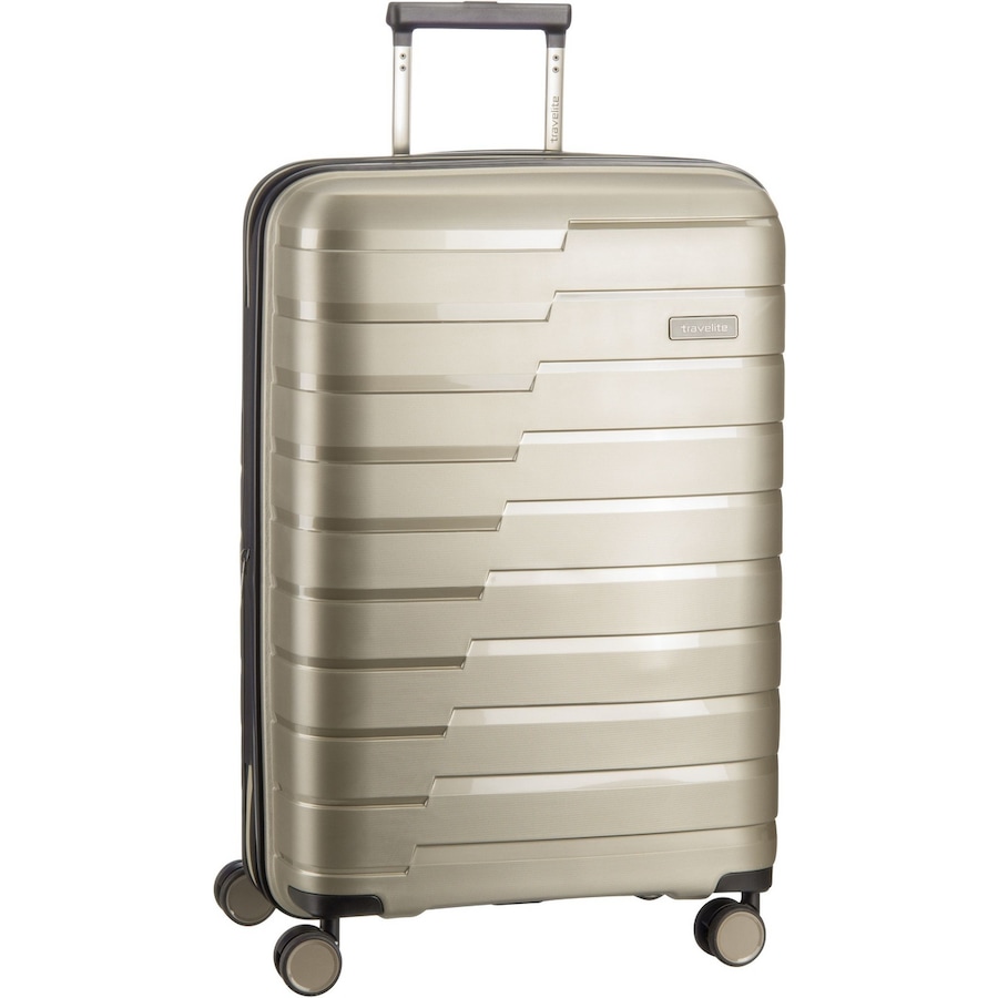 Travelite Trolley + Koffer Air Base 4-Rad M Champagner Nude
