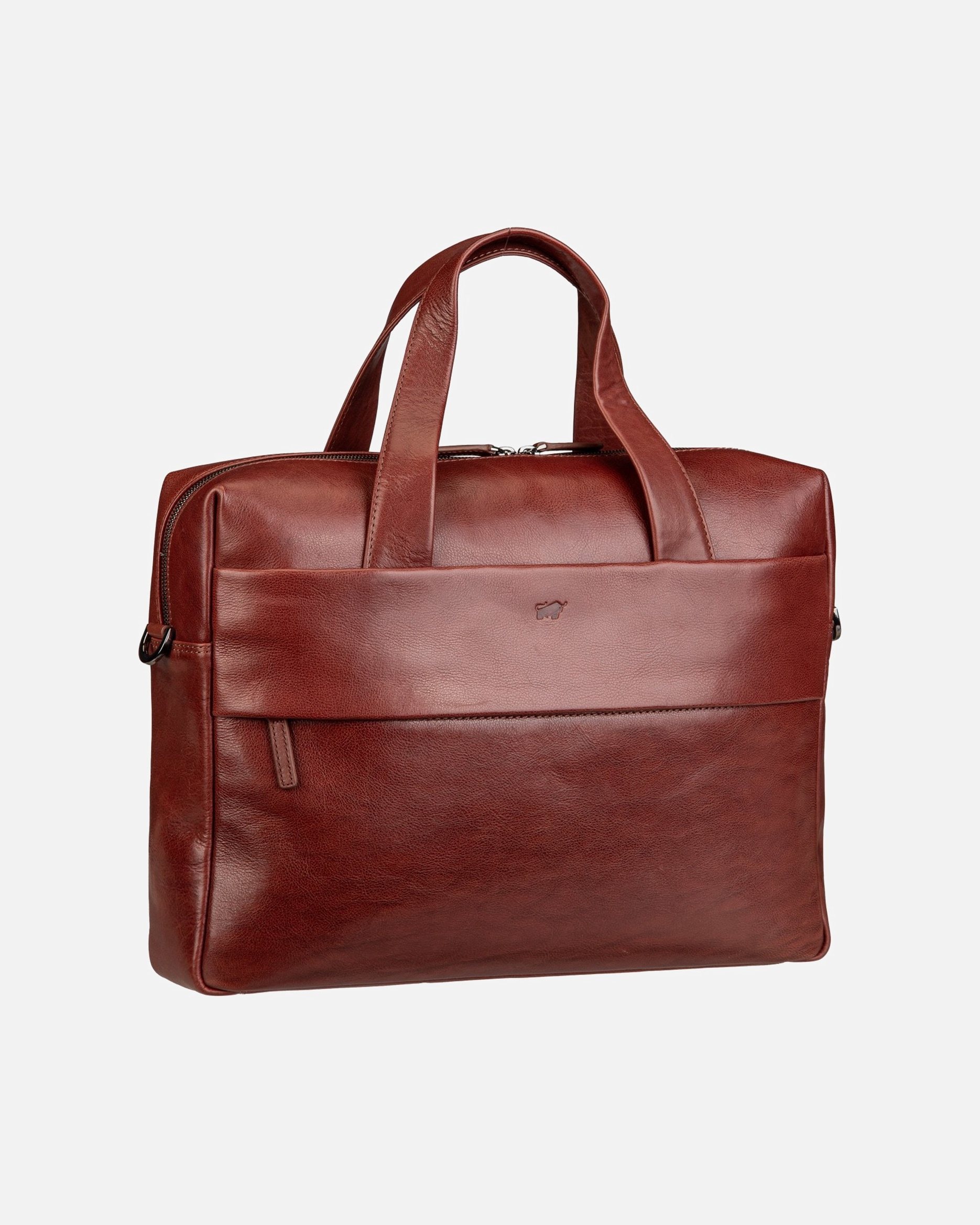 Laptoptasche für Unisex Braun Büffel Aktentasche Arezzo Businesstasche Tabak