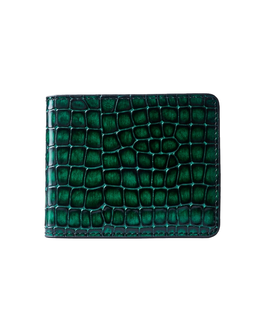 GT Collection Portemonnaie 'CROC PRESTIGE' green Grün Herren