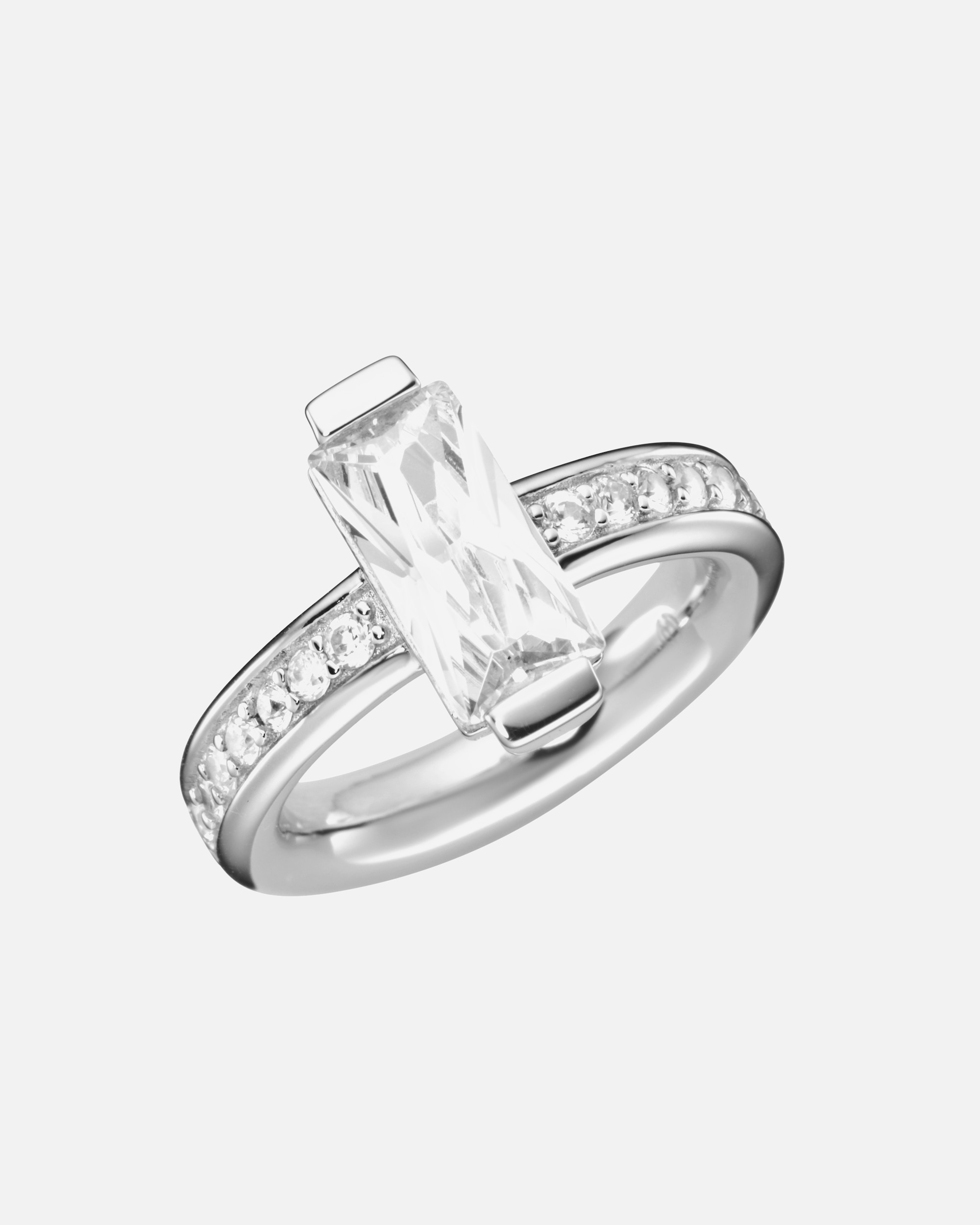 Ring für Weiblich Giorgio Martello Milano Ring mit weißen Zirkonia, Silber 925 58