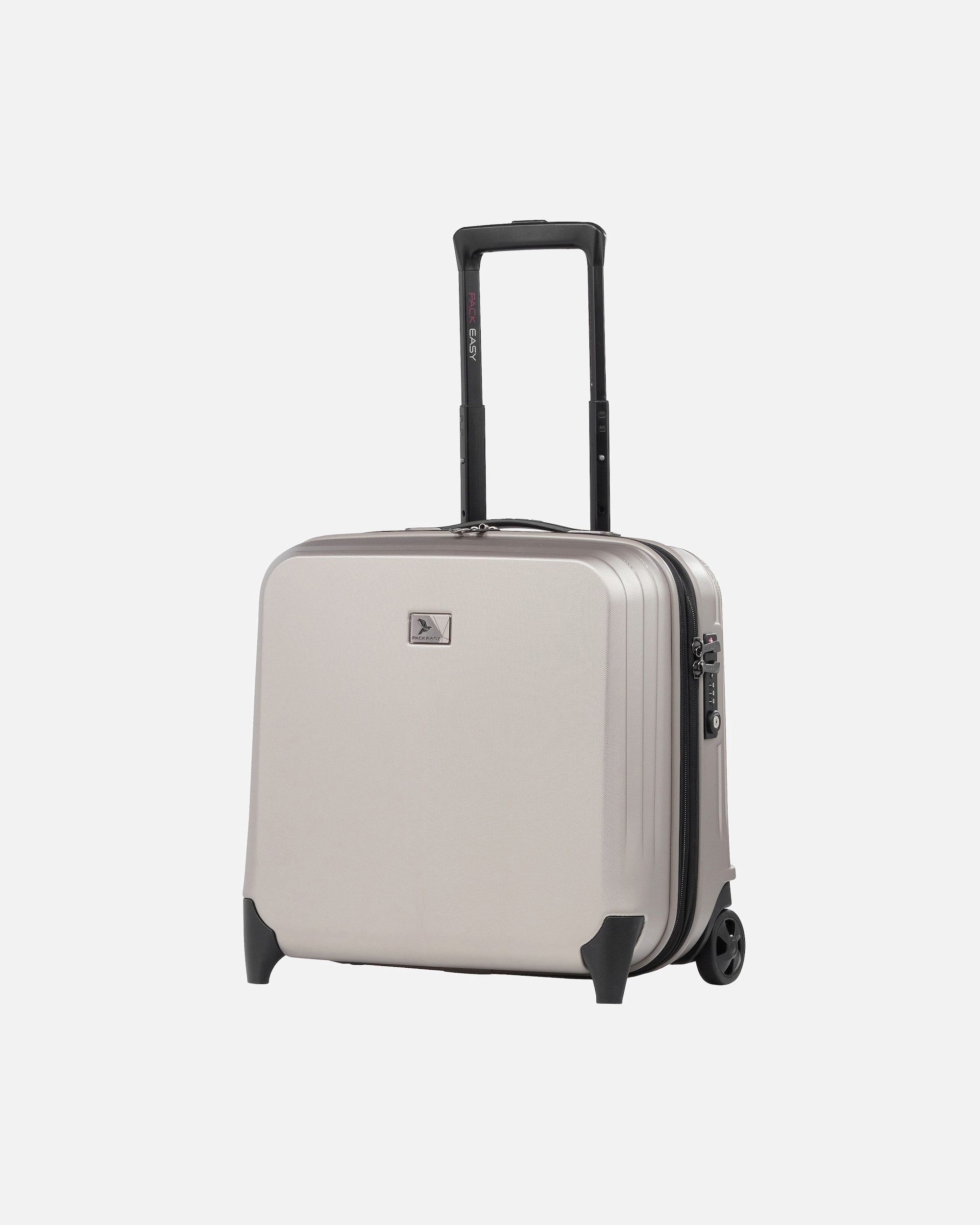 Koffer für Männlich Pack Easy B-Solutions 2 Rollen Businesstrolley 44 cm Laptopfach taupe
