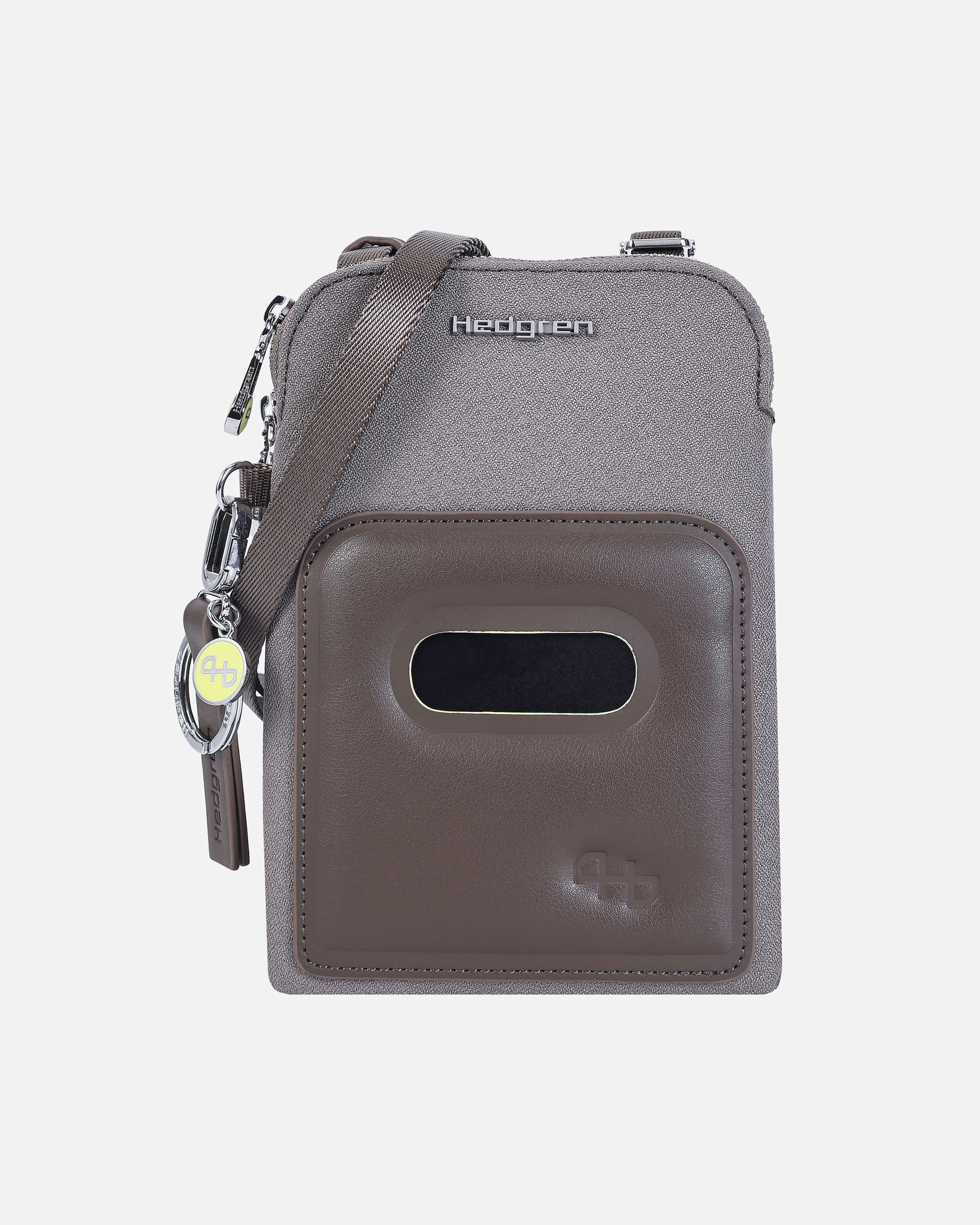 Handy Accessoire für Weiblich Hedgren Fika Handytasche RFID 12,5 cm vintage taupe