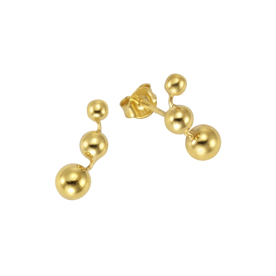 Celesta Ohrstecker 333/- Gold ohne gelb vergoldet Weiss Damen