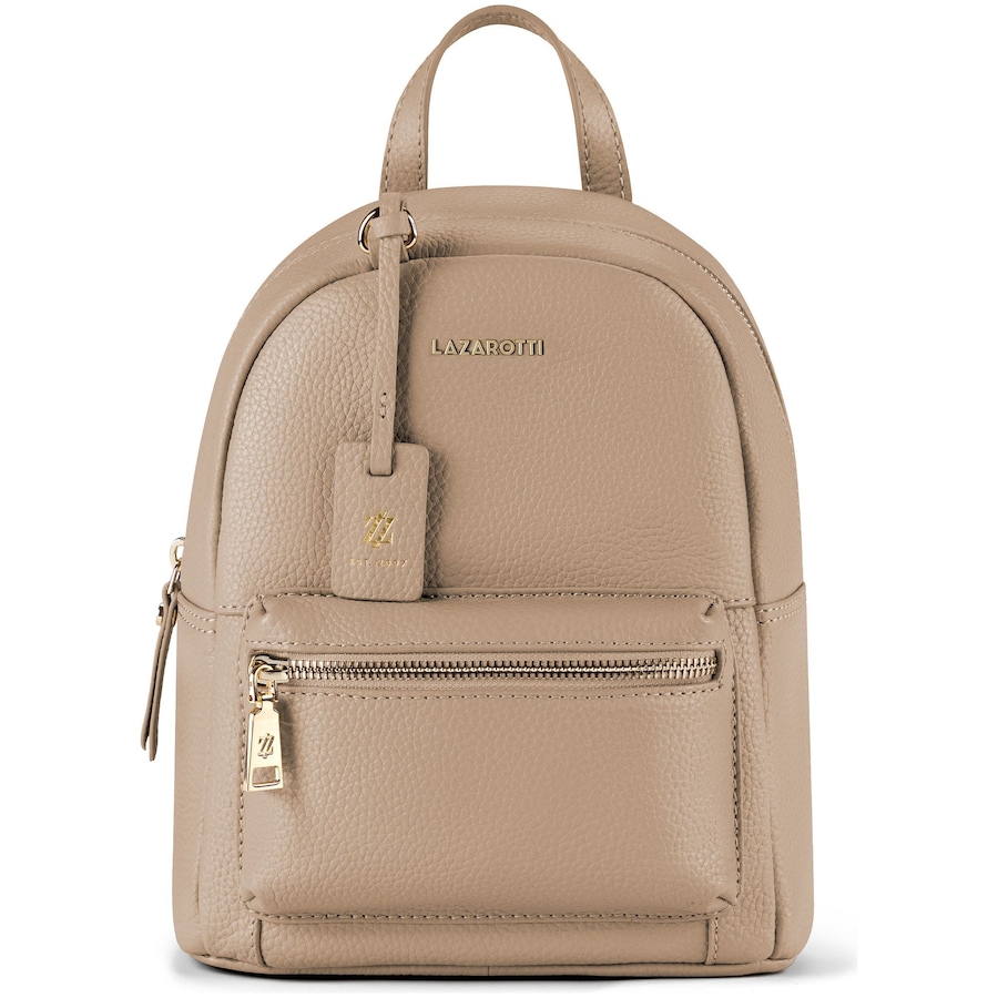 Lazarotti Bologna Leather City-Rucksack sand Grau Damen