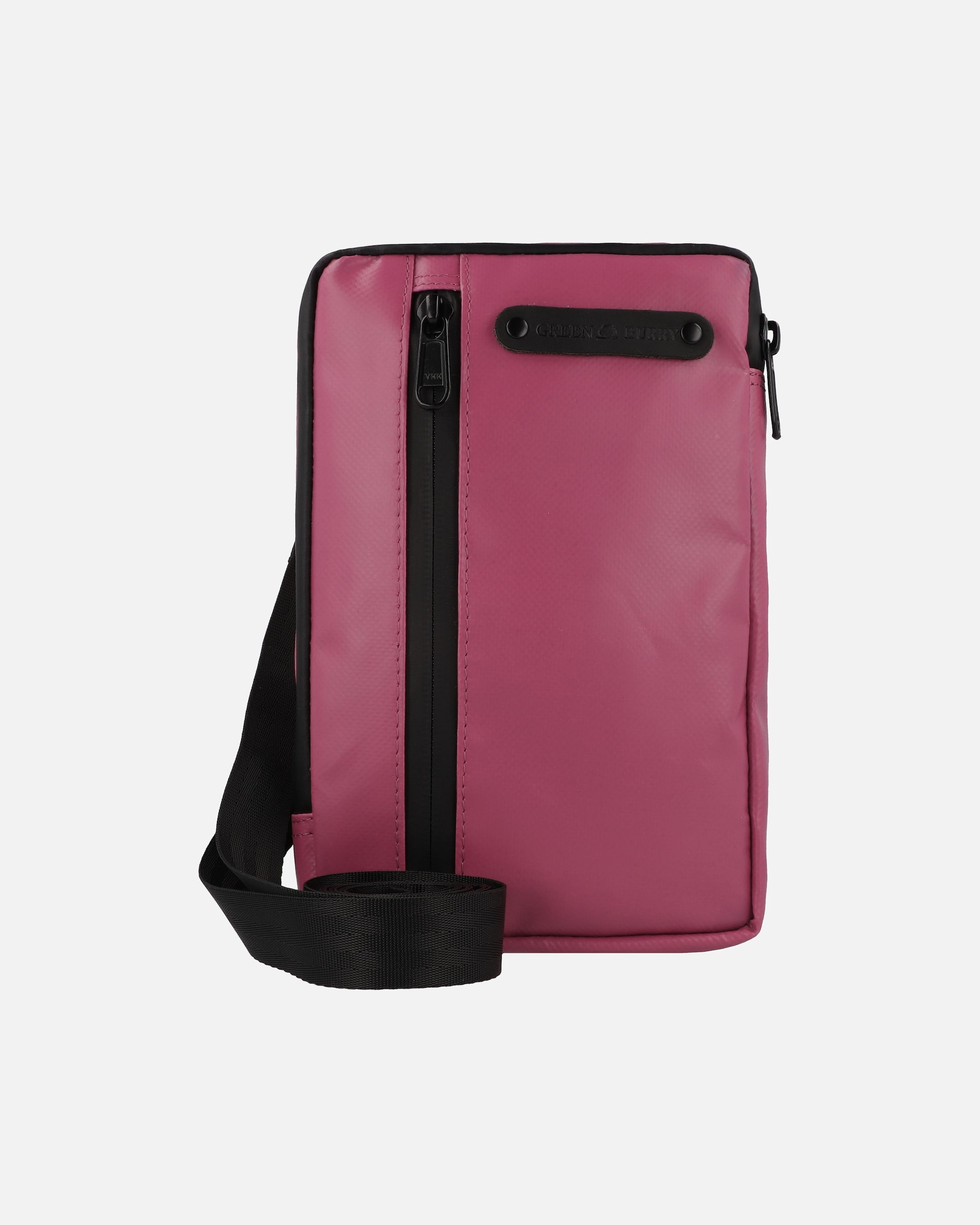 Tasche für Männlich Greenburry Upcycled Tarpaulin Minibag fuchsia