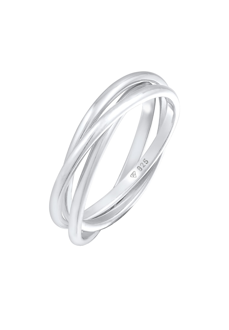 Elli Wickelring Trio Trini Basic 925 Silber 58 Damen