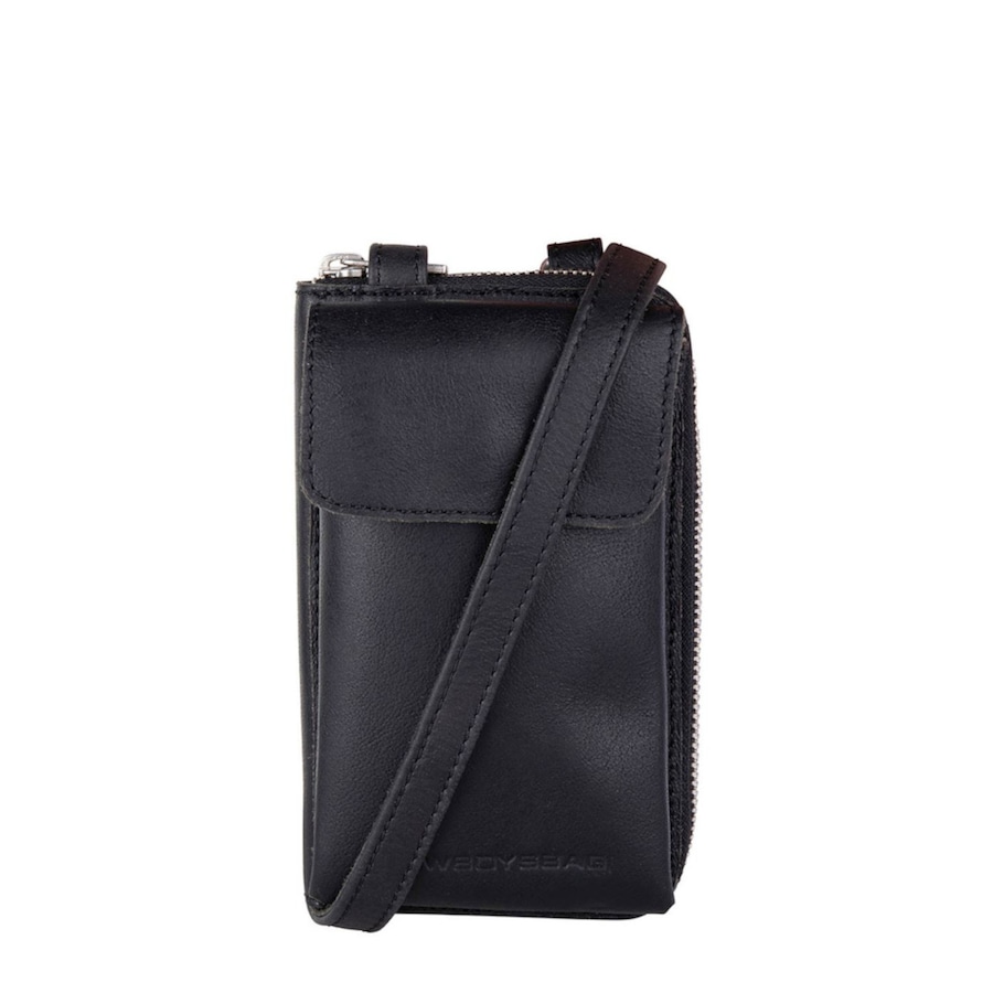 Cowboysbag Bonanza Garston Handytasche Leder 9 cm black Schwarz Damen