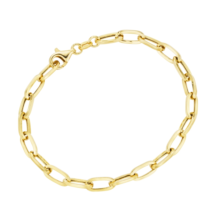 Smart Jewel Armband Glieder oval, Silber 925 Gold Damen