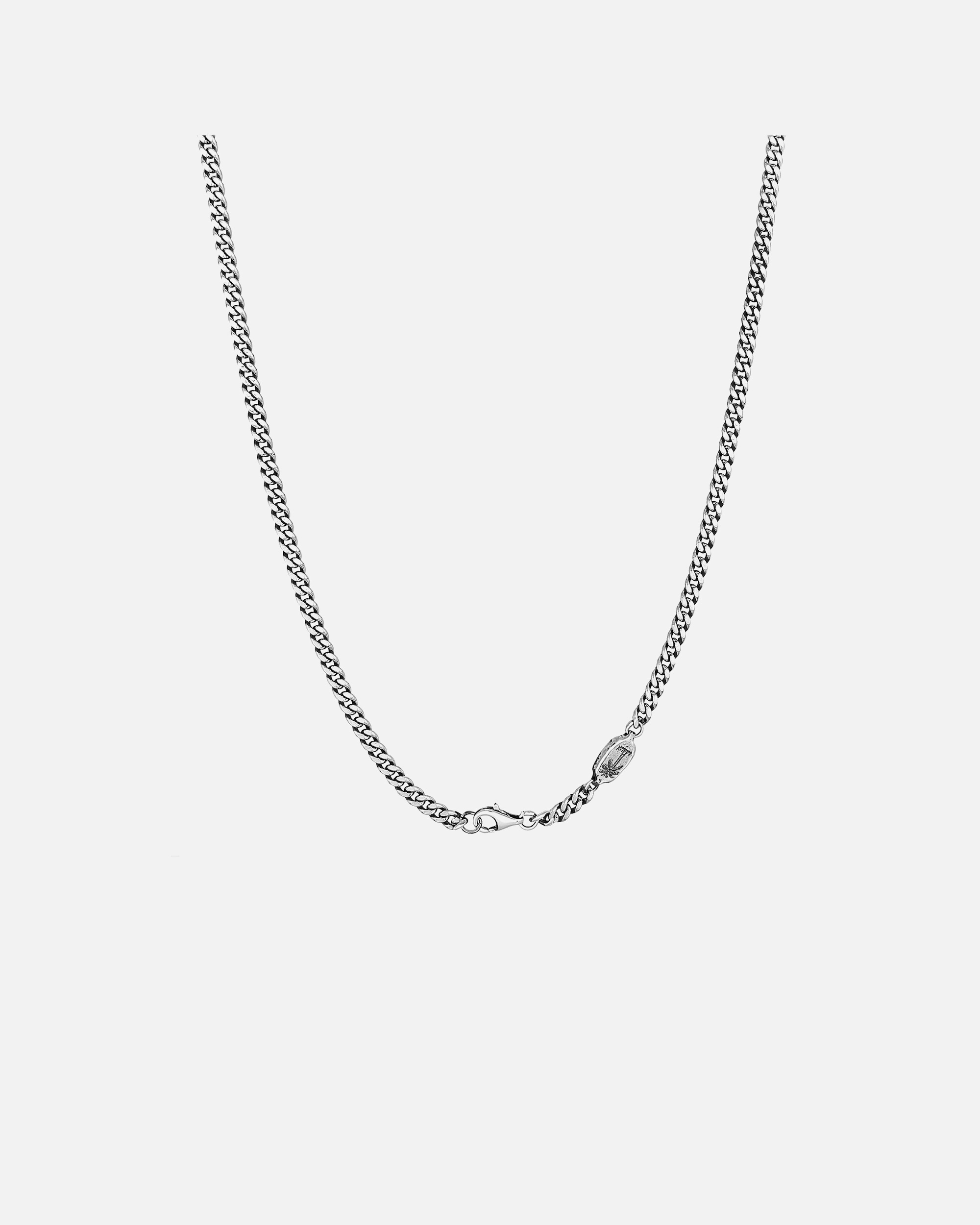 Halskette für Männlich Haze & Glory Default Brand Line Panzerkette Palme Basic 925 Silber 50