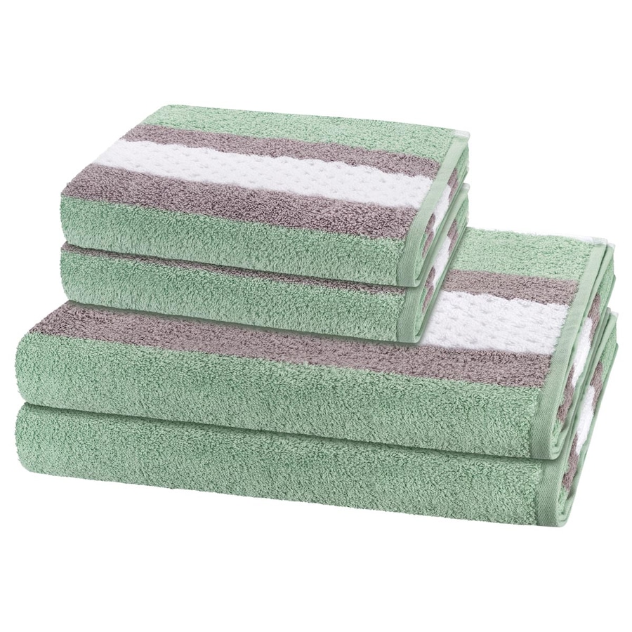 ROSS Handtuch-Set Harmony (4-teilig) Salbei Weiss