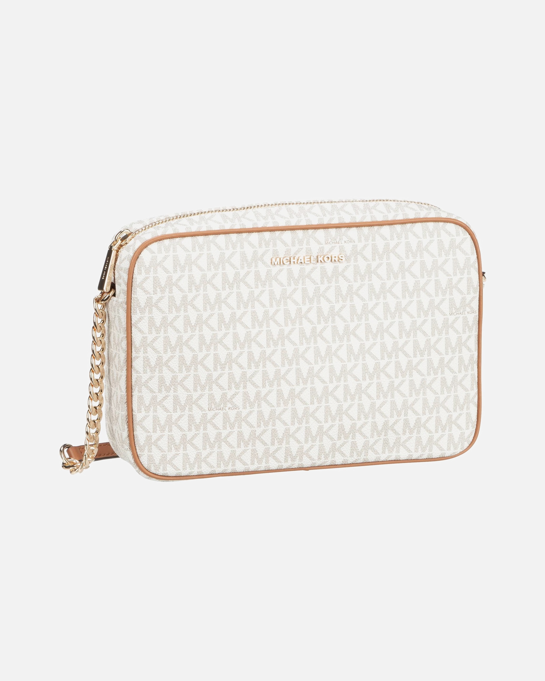 Umhängetasche für Weiblich Michael Kors Default Brand Line Umhängetasche Jet Set Large EW Lux MK Signature Vanilla