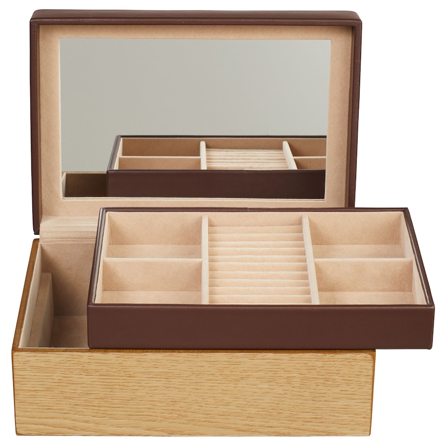 Windrose Wood Schmuckkasten 26cm x 18cm 10.5cm Braun Damen