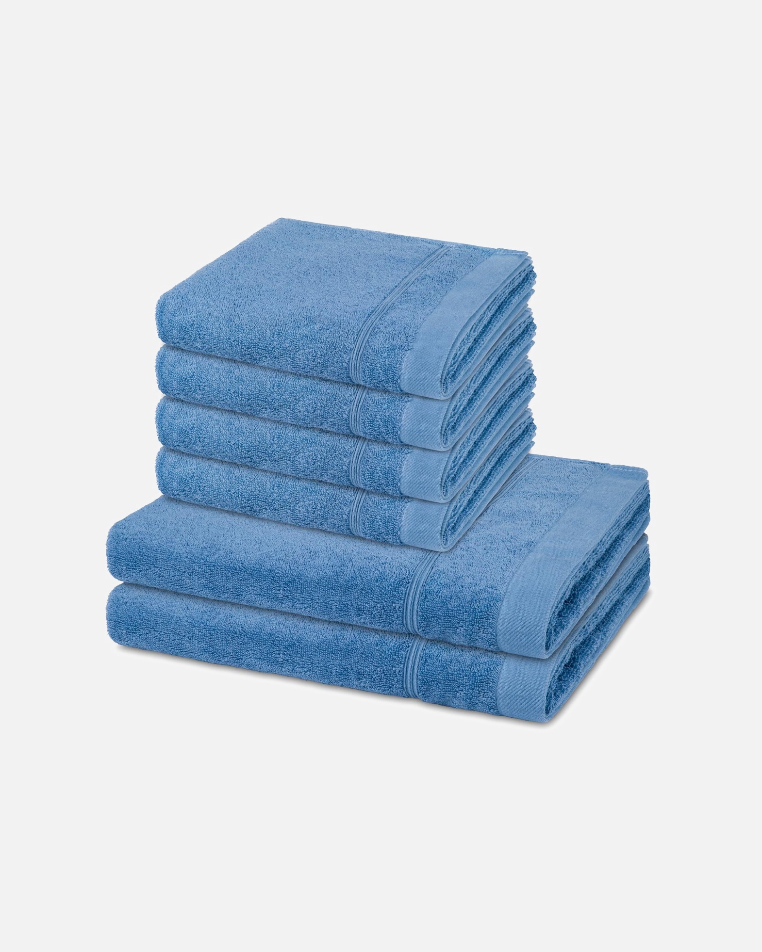 Handtuch für Unisex ROSS Handtuch-Set Rubin (6-teilig) Kornblumenblau