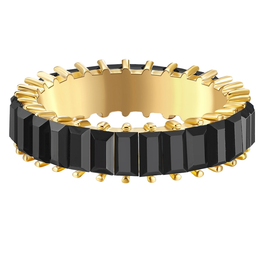 Yokoamii Ring Metall-Legierung Glaskristall in Gelbgold 52 Damen