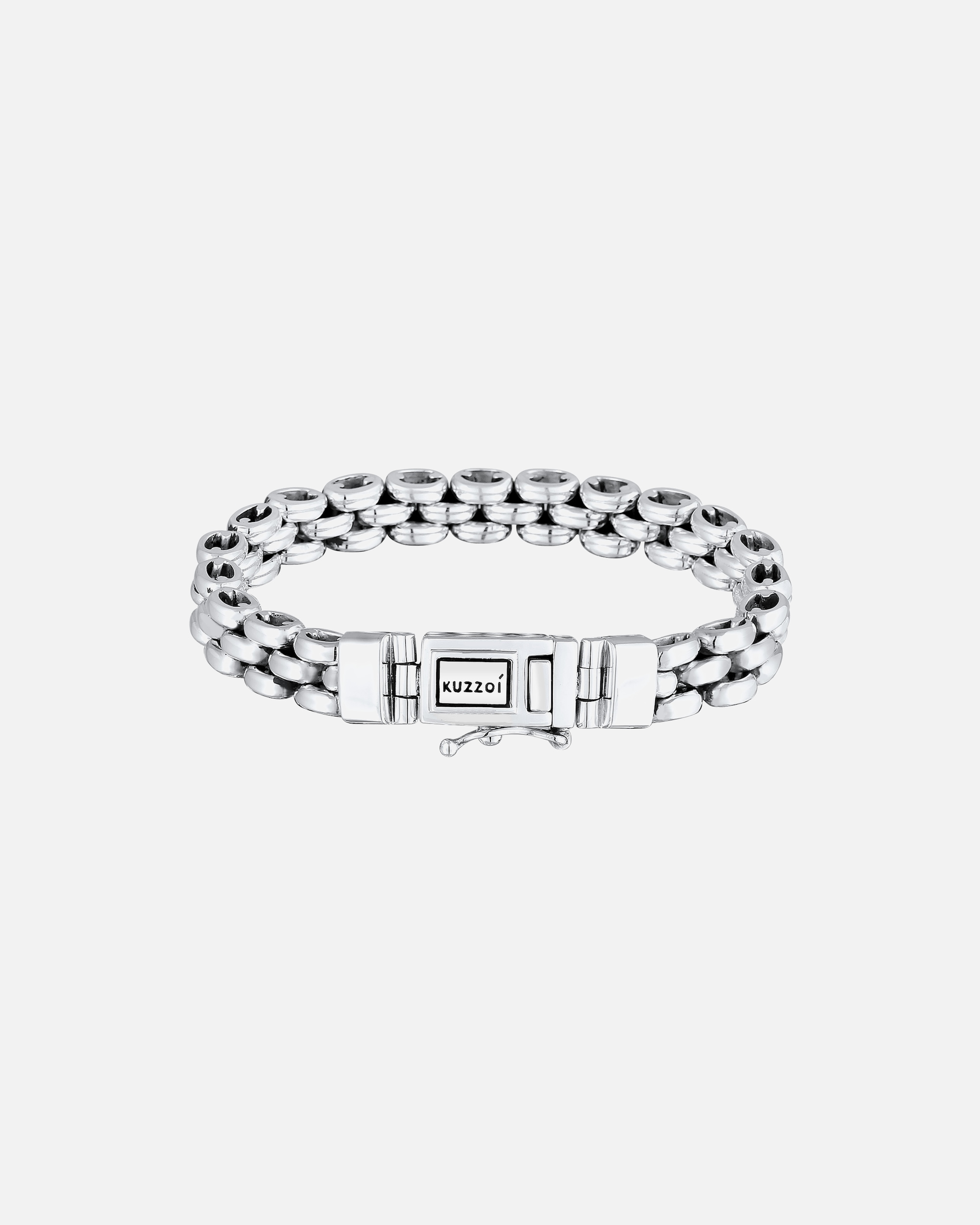 Armband für Männlich KUZZOI KUZZOI Armband Herren Trend Chunky Chain Oxidiert 925 Silber 21 cm
