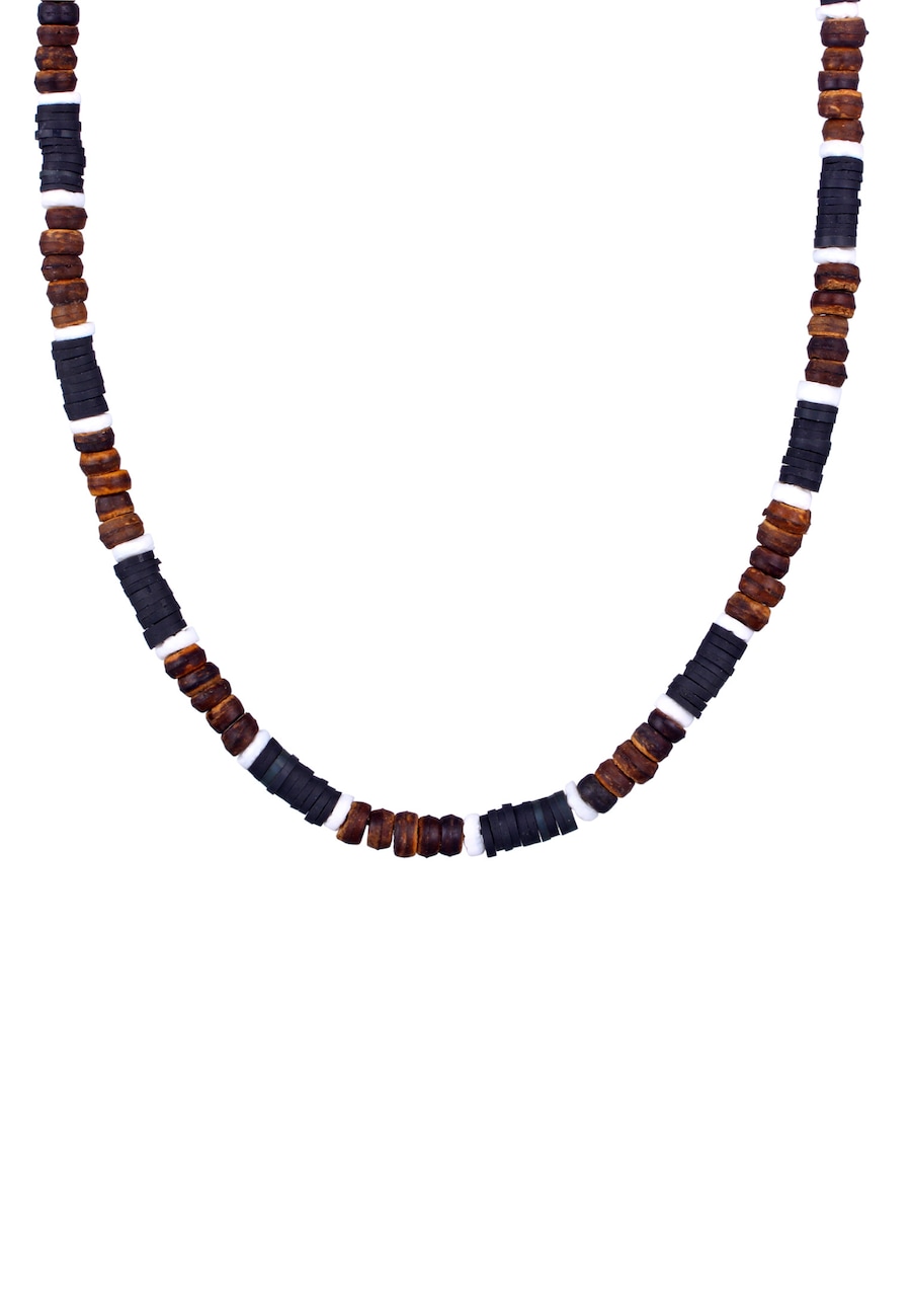 KUZZOI Herren Heishi Beads Vintage Surfer 925 Silber 42