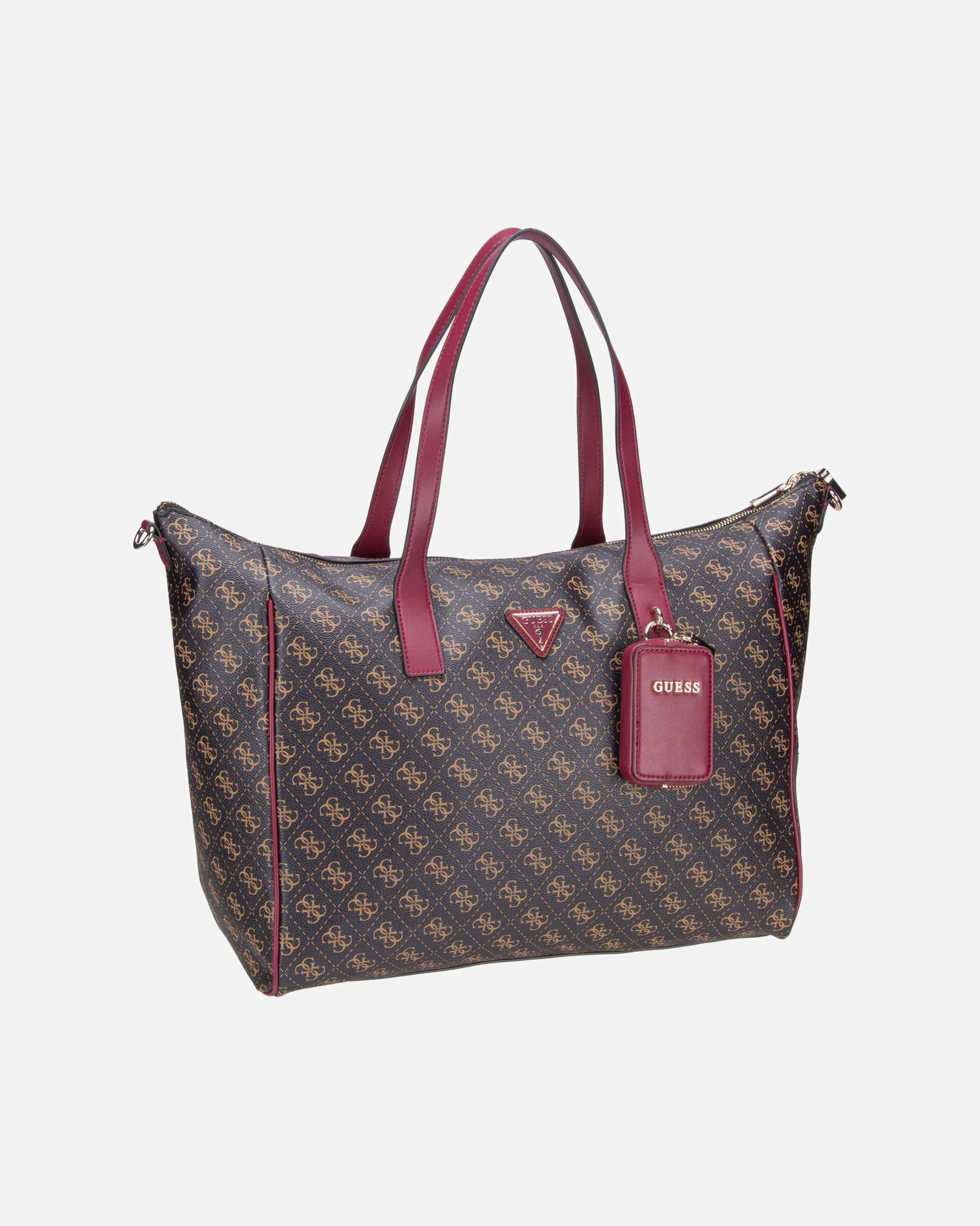 Shopper für Weiblich Guess Shopper Latona Carryon Large Tote Brown Logo