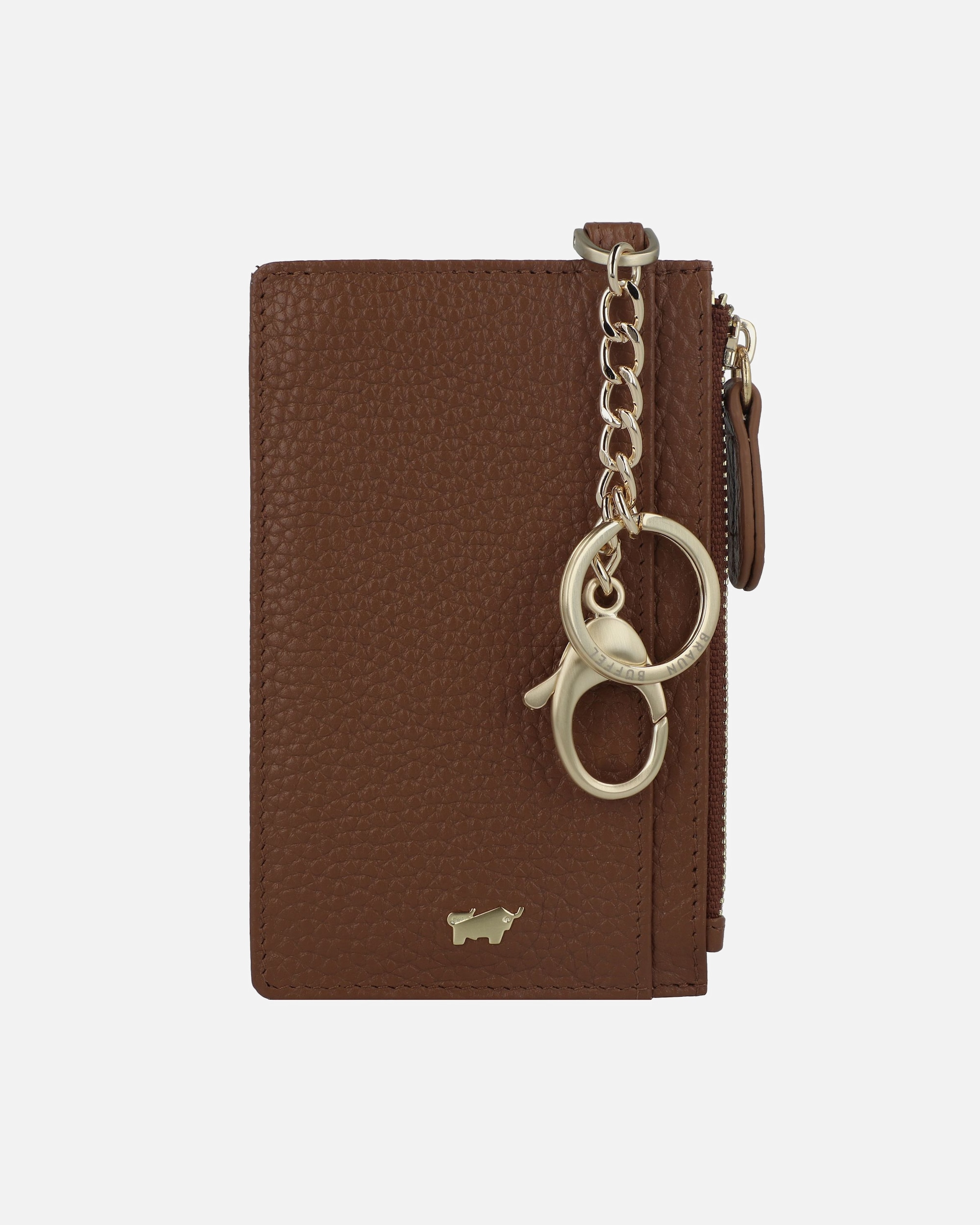 Etui für Weiblich Braun Büffel Schlüsseletui Asti saddle brown