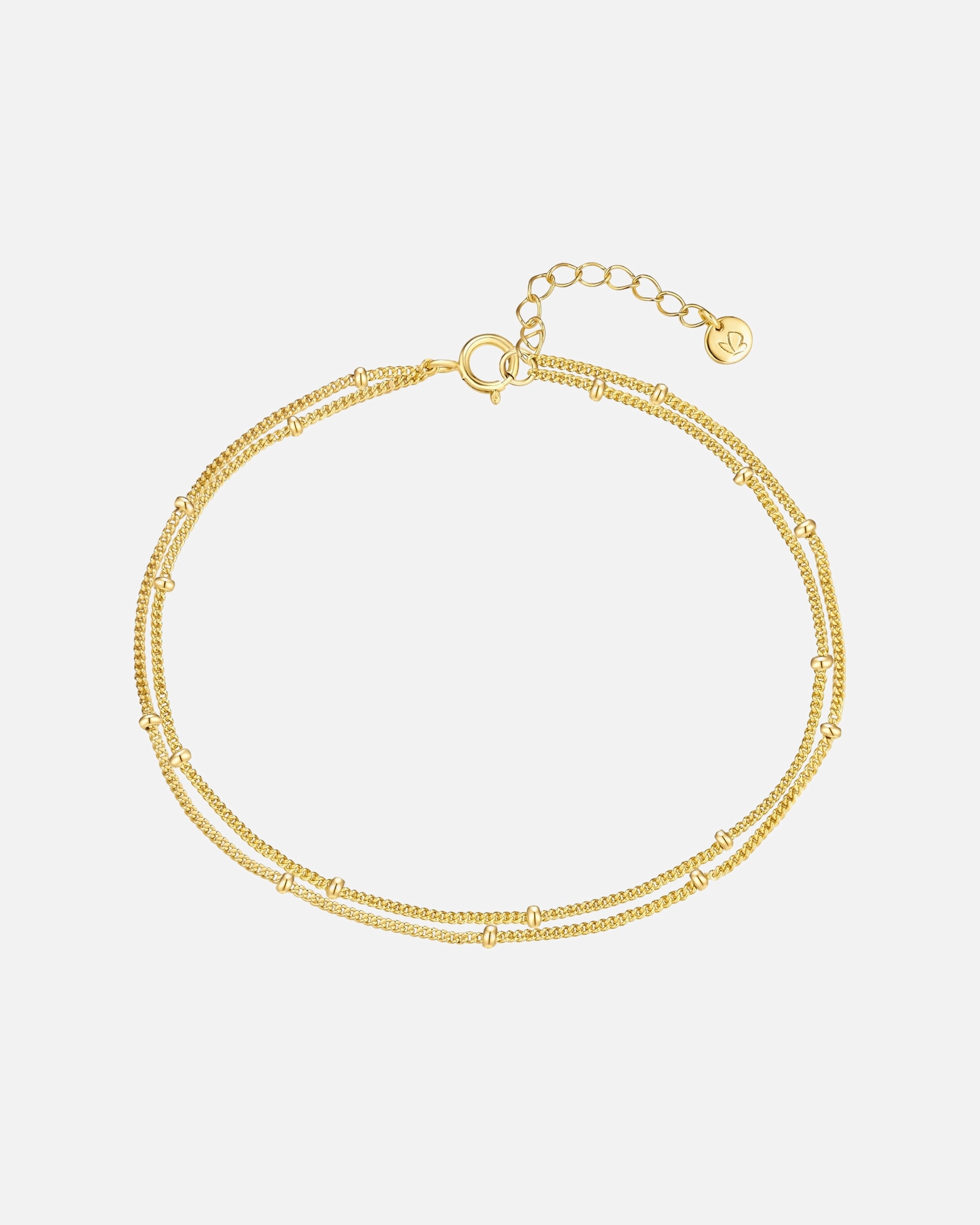 Armband für Weiblich Glanzstücke München Armband aus Sterling Silber in gelbgold 17,0 cm Basislänge + 3,0 cm Verlängerung