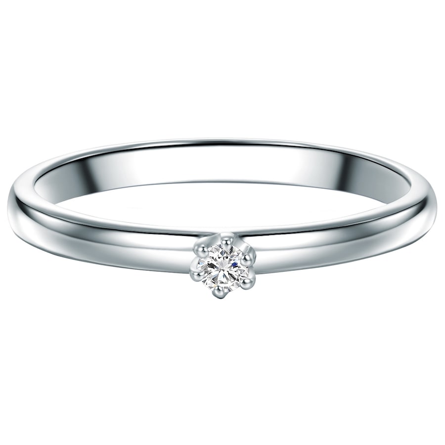 Trilani Diamant-Ring aus Sterling Silber in silber mit Diamant 58 Damen