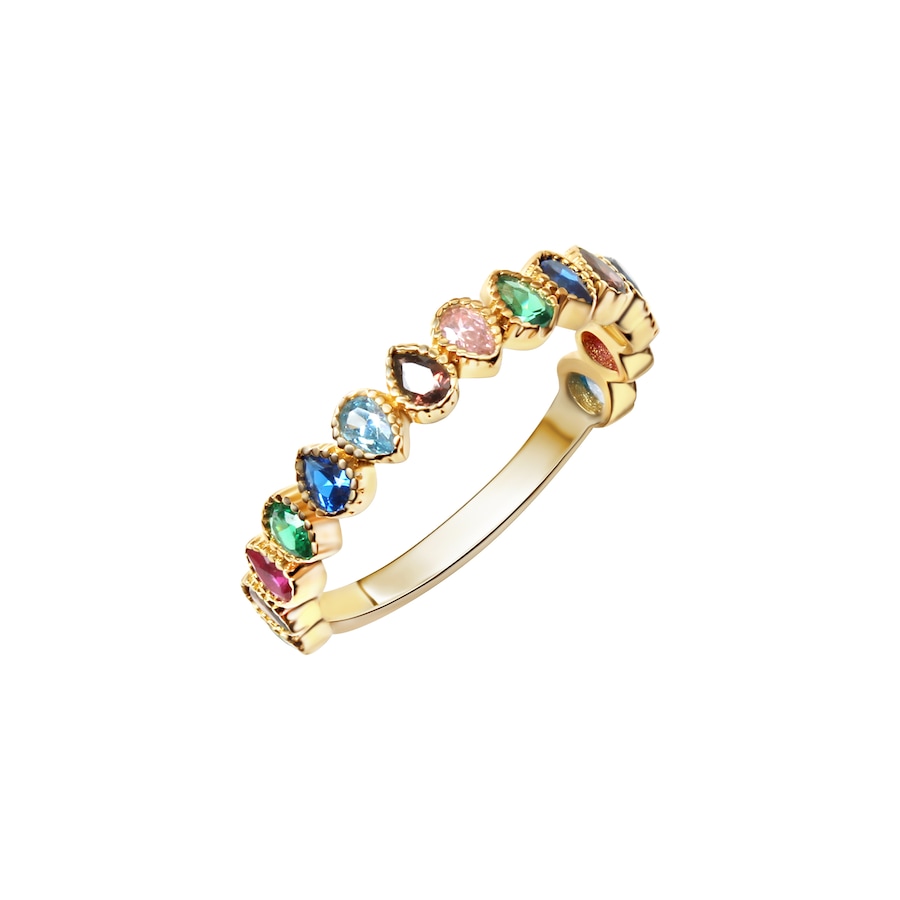 Fascination by Ellen K. Ring 375/- Gold Zirkonia bunt 052 (16,6) Damen