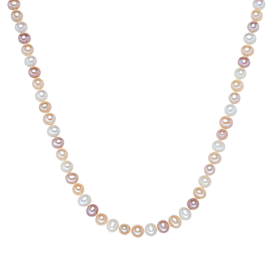 Valero Pearls Kette 925er Silber, Perle 70 cm + 5 Damen
