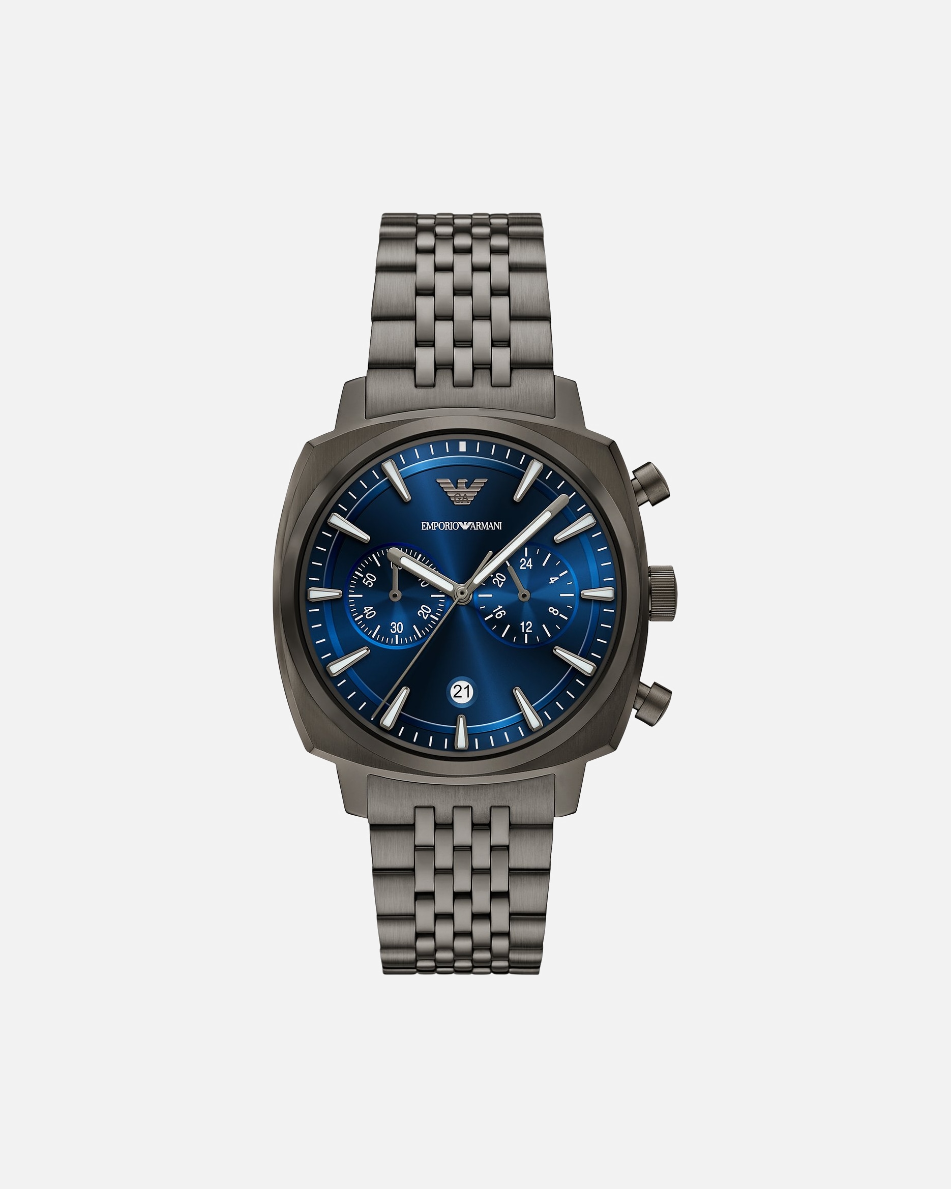 Uhr für Männlich Emporio Armani Chronograph Edelstahl grau