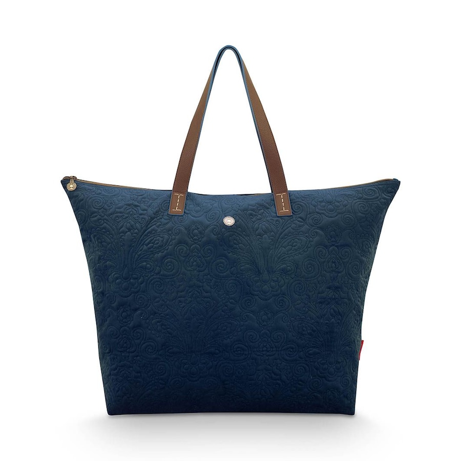 PIP Studio Velvet Quiltey Days totebag blauw 66x20x44cm