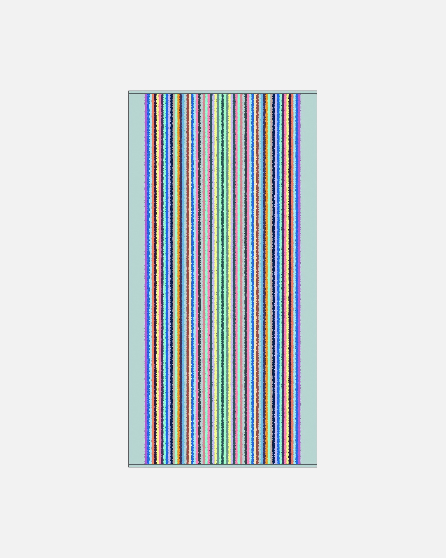 Handtuch für Unisex Cawö Cawö Handtücher Remake Streifen 2022 platin-multicolor - 19 Duschtuch 70x140 cm