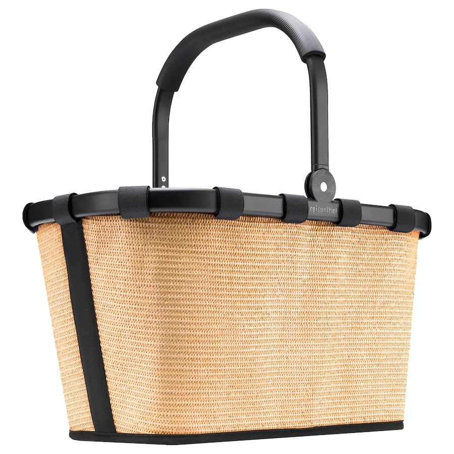 Reisenthel Einkaufstasche carrybag frame Raffia Black Nude