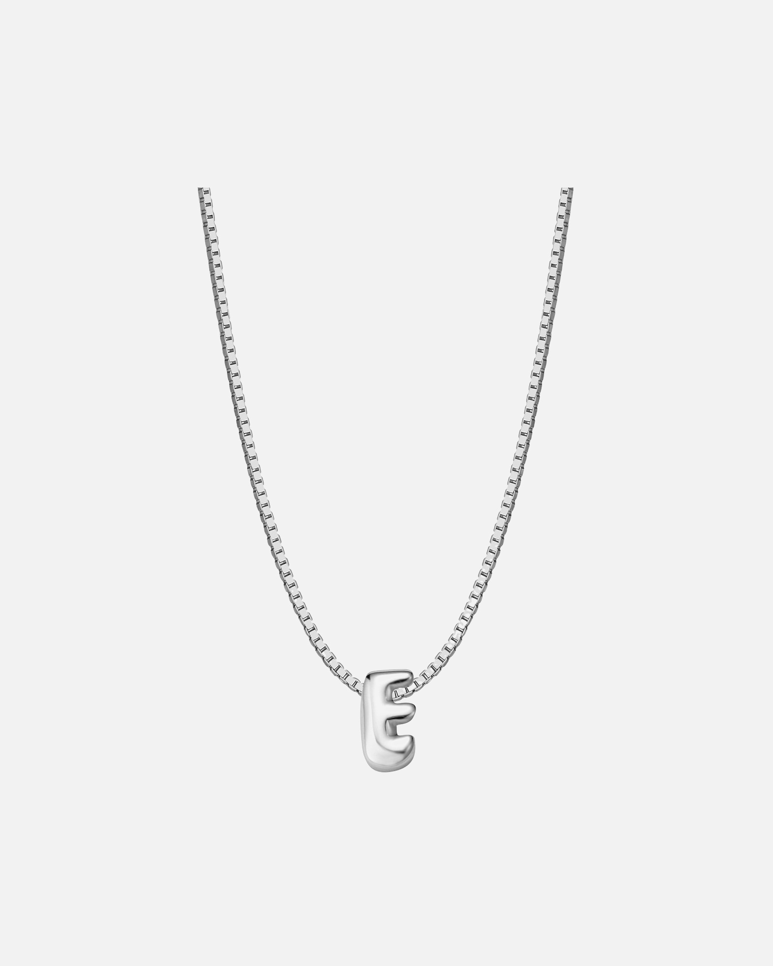 Halskette für Weiblich Glanzstücke München Halskette Buchstabe E aus Sterling Silber in silber 40,0 cm Basiskette + 5,0 cm Verlängerung