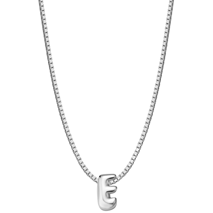 Glanzstücke München Halskette Buchstabe E aus Sterling Silber in silber 40,0 cm Basiskette + 5,0 Verlängerung Damen