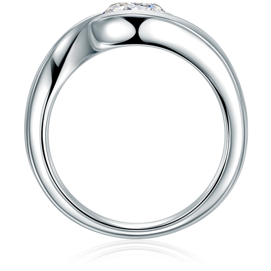 Trilani Ring aus Sterling Silber in silber mit Zirkonia 55 Damen