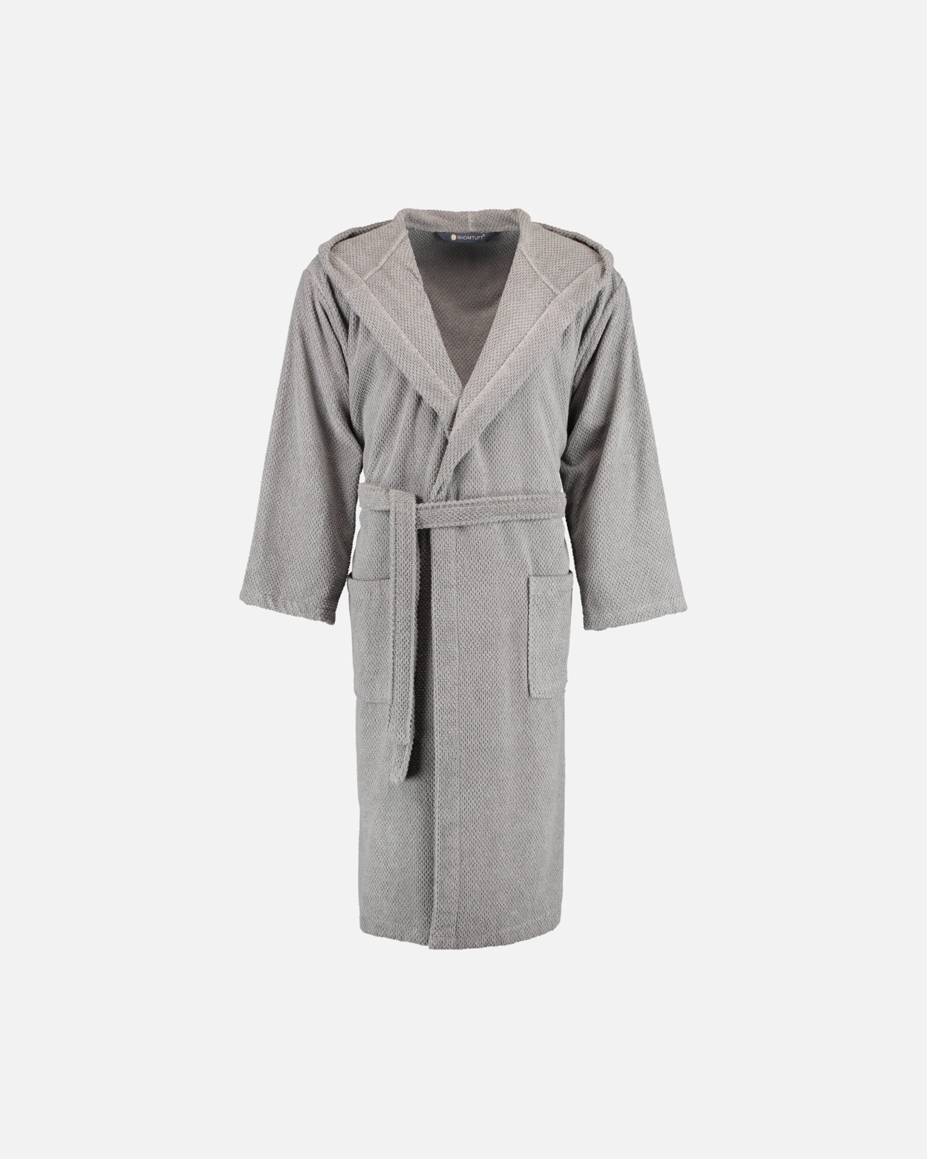Bademantel für Unisex Rhomtuft Rhomtuft Bademäntel unisex Kapuze Baronesse kiesel - 85 L