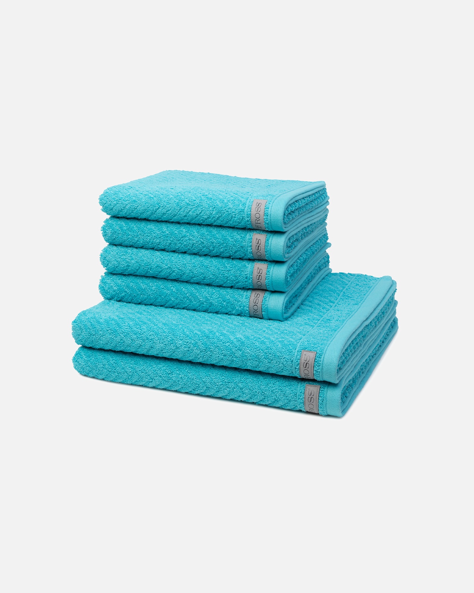 Handtuch für Unisex ROSS Smart 6-teilig Handtuch-Set Lagune