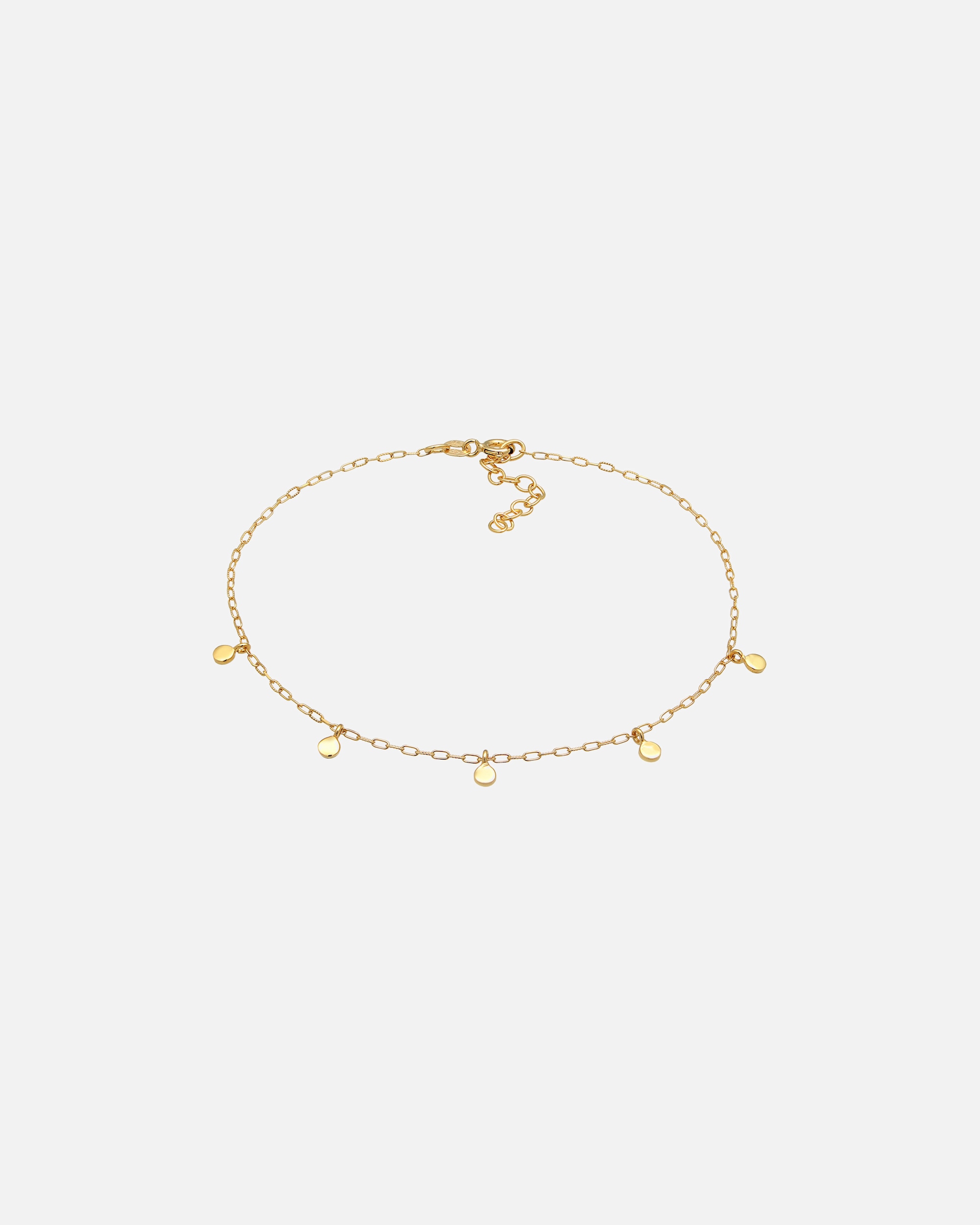 Schmuck für Weiblich Elli Plättchen Gliederkette 925 Silber 22