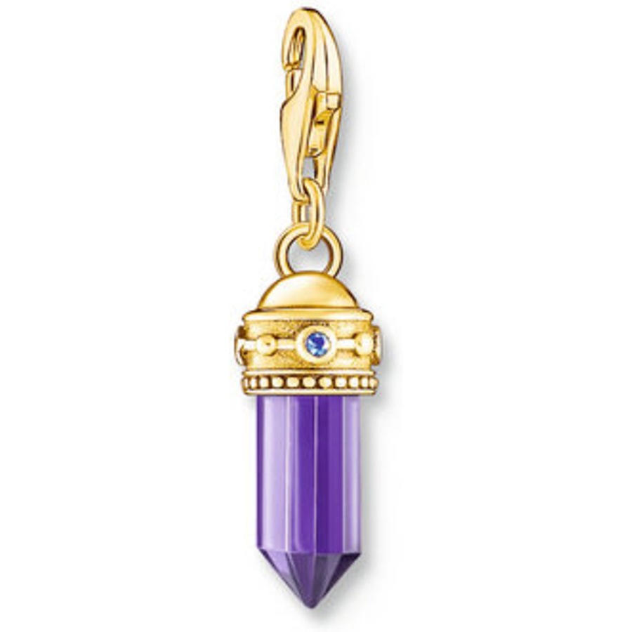 Thomas Sabo Charm 925er Silber gold, violett Damen
