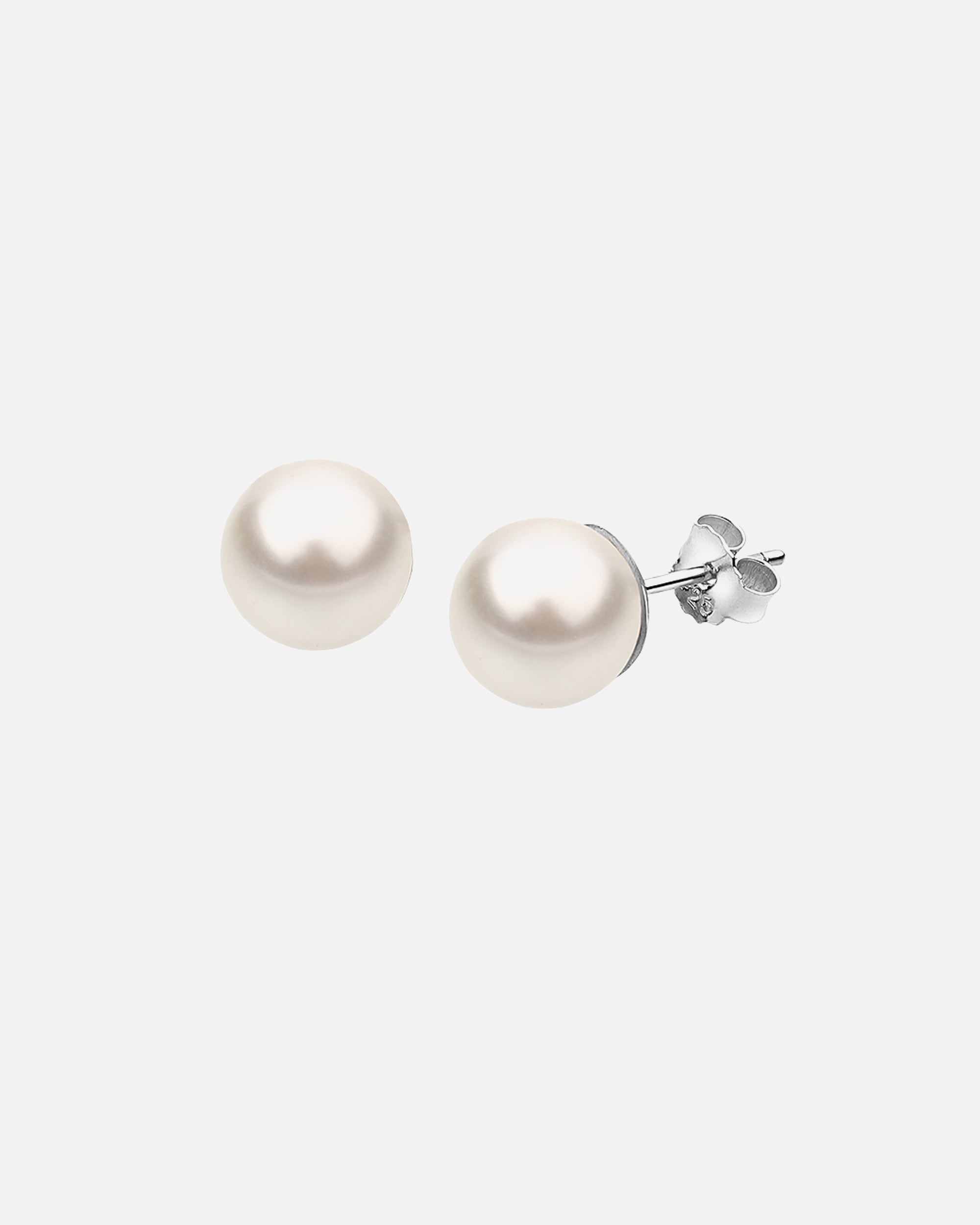 Ohrringe für Weiblich Nenalina Basic Synthetische Perle Rosa 925 Silber Weiß