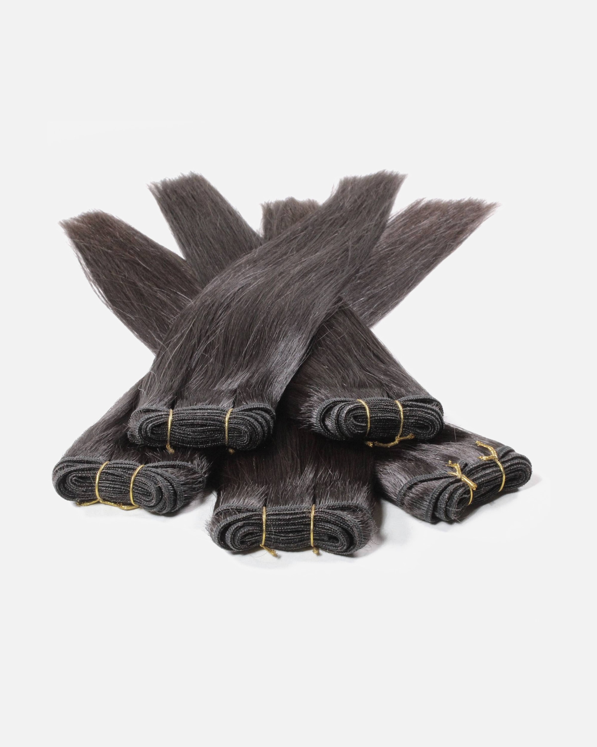 Extensions für Weiblich hair2heart Tresse Extensions Premium Rohhaar Naturschwarz 100g 40cm