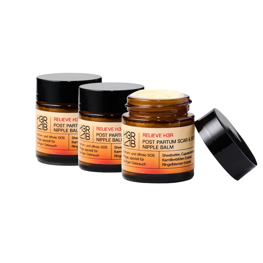 H3R LAB Post Partum Narben- & SOS Brustwarzensalbe – Shea Butter, Cupuaçu Calendula 3er Set mit 20% Preisvorteil 90 ml Damen